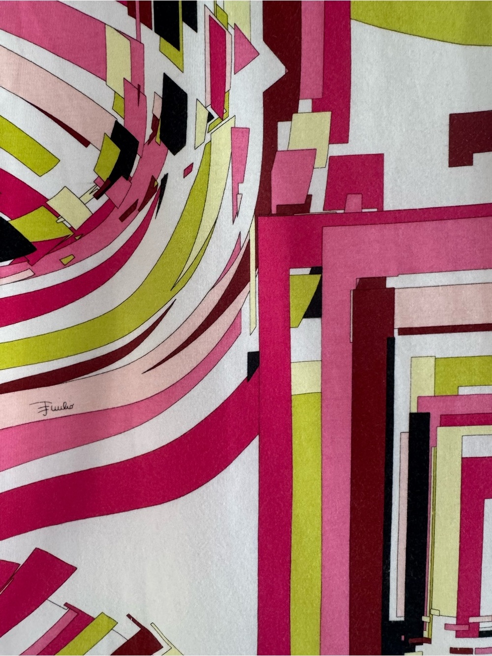 Emilio Pucci geometric graphic multicolor sleeveless tank top - Picture 3 of 7